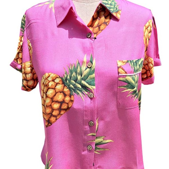 Pink pineapple short sleeve - Picture 3 of 6